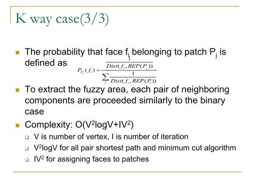 Hierarchical Mesh Decomposition using Fuzzy Clustering and Cuts