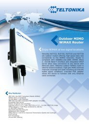 Outdoor MIMO WiMAX Router - Teltonika