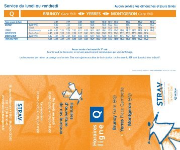 Q Horaires ligne - Brunoy