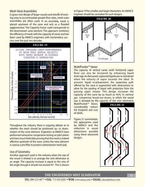 The Engineered Mist Eliminator - AMACS Process Tower Internals