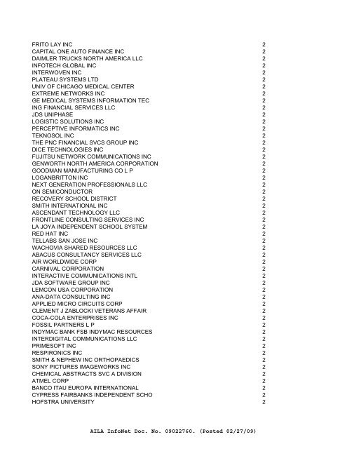 FY08 counts--ALL EMPLOYERS of Initial H-1Bs - Visa Lawyer Blog