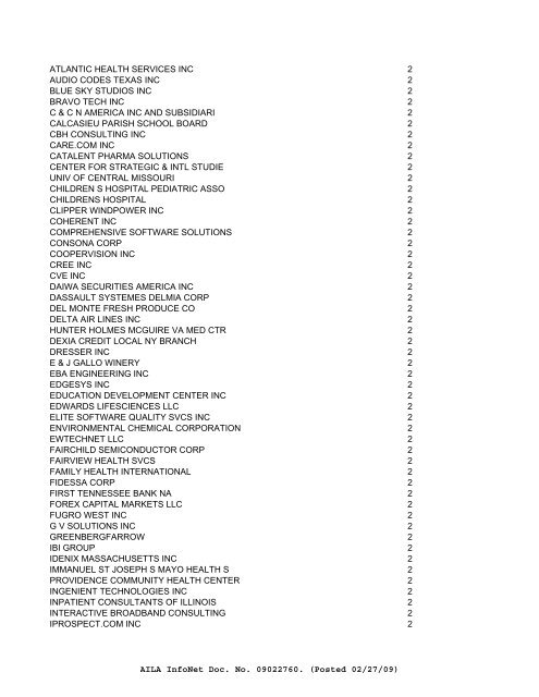 FY08 counts--ALL EMPLOYERS of Initial H-1Bs - Visa Lawyer Blog