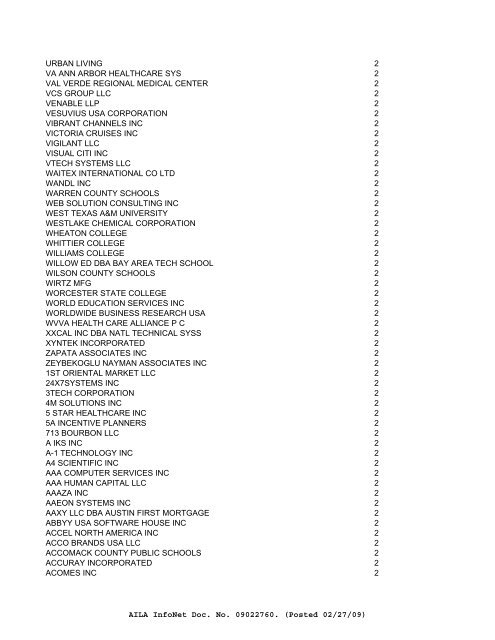 FY08 counts--ALL EMPLOYERS of Initial H-1Bs - Visa Lawyer Blog