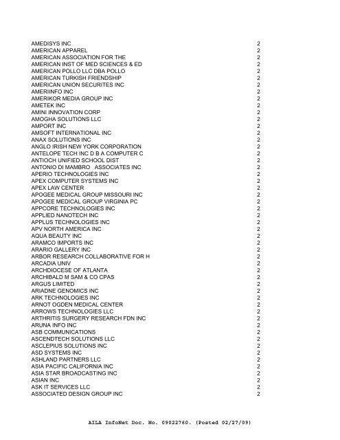 FY08 counts--ALL EMPLOYERS of Initial H-1Bs - Visa Lawyer Blog