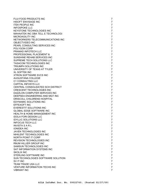 FY08 counts--ALL EMPLOYERS of Initial H-1Bs - Visa Lawyer Blog