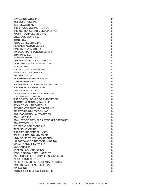 FY08 counts--ALL EMPLOYERS of Initial H-1Bs - Visa Lawyer Blog