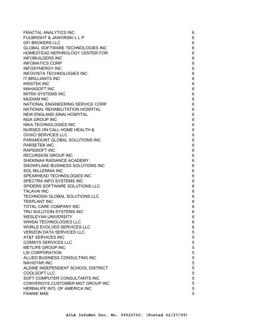 FY08 counts--ALL EMPLOYERS of Initial H-1Bs - Visa Lawyer Blog