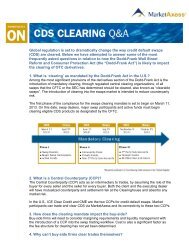 CDS Clearing Q&A - MarketAxess