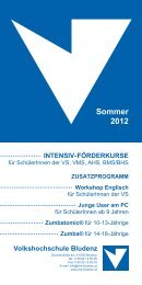 Sommer 2012 - Volkshochschule Bludenz