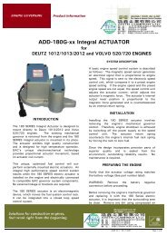 ADD-180G-xx Integral ACTUATOR - Huegli Tech
