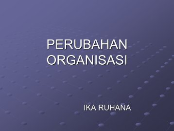 Bab 15-16 Perubahan Organisasi