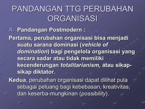 Bab 15-16 Perubahan Organisasi