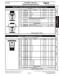 Section 2 Extended Coverage Sprinklers - Tyco Fire Products