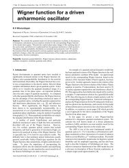 Wigner function for a driven anharmonic oscillator - Physics