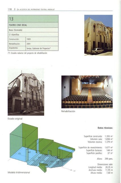 ACÚSTICA Y REHABILITACiÓN EN TEATROS DE ANDALUcíA