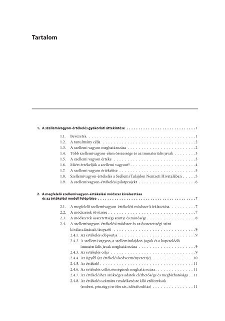 Szellemivagyon-értékelés a Szellemi Tulajdon Nemzeti Hivatalában