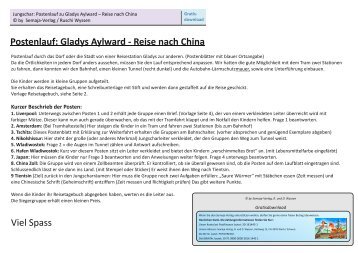 Reise nach China - Gladys Aylward (PDF) - Semaja-Verlag