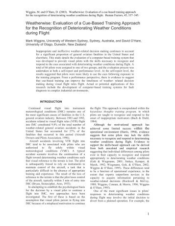 Weatherwise - FAA Human Factors