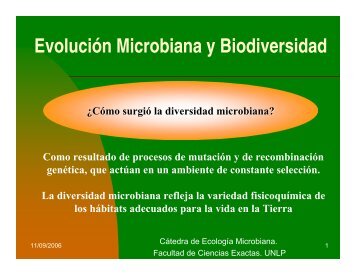 evolucion - Departamento de Ciencias BiolÃ³gicas