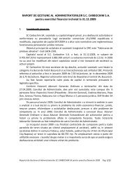 Raport de gestiune 2009_Final.pdf - Carbochim SA