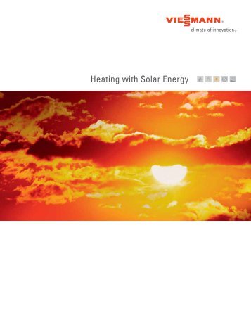 Heating with Solar Energy Brochure - Viessmann