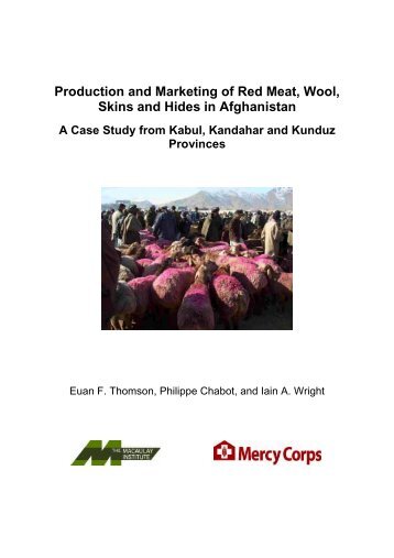 3. Production and Marketing of Red Meat, Wool, Skins and Hides in ...