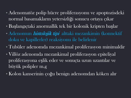 Kolonda Kanser Riski TaÅÄ±yan Lezyonlar-Poliplerin Takip ve Tedavileri