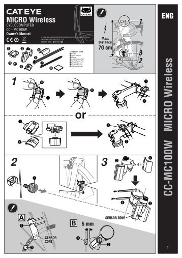CC-MC100W MICRO Wireless or - Cateye
