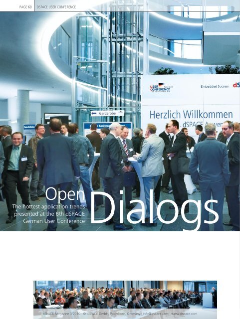 The hottest application trends presented at the 6th dSPACE German ...