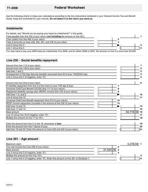 T4e Repayment Chart