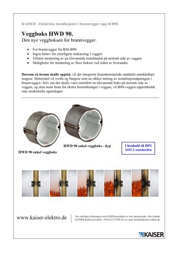 Veggboks HWD 90. - Stork AS
