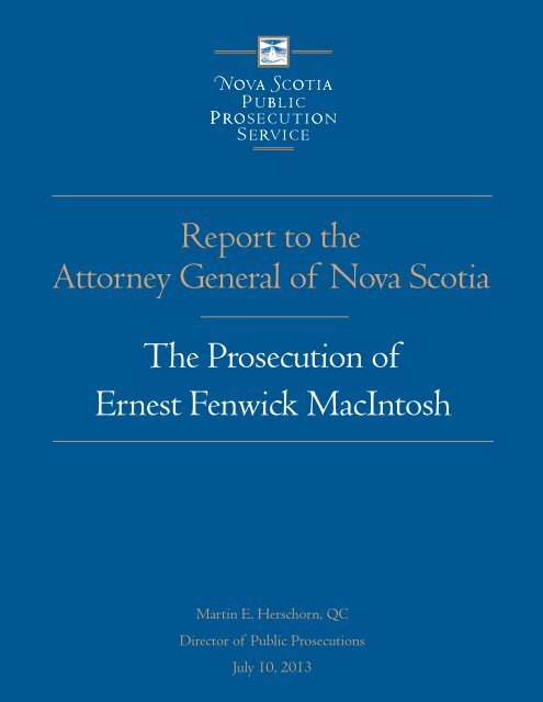 The Prosecution of Ernest Fenwick MacIntosh July 10