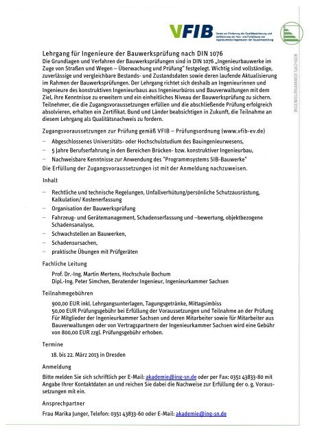 Weitere Informationen - VFIB