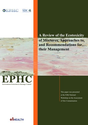 A Review of the Ecotoxicity of Mixtures, Approaches to, and ...
