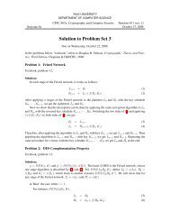 Solution to Problem Set 3 - Zoo - Yale University