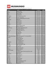 Listado de sucursales Musimundo ElectrÃƒÂ³nica Megatone S.A. y ...