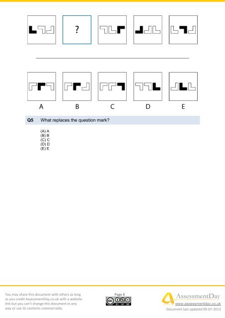 Inductive Reasoning Questions PDF - Aptitude Test