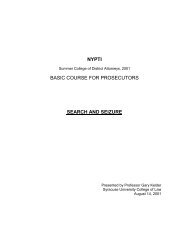nypti basic course for prosecutors search and seizure - Syracuse ...