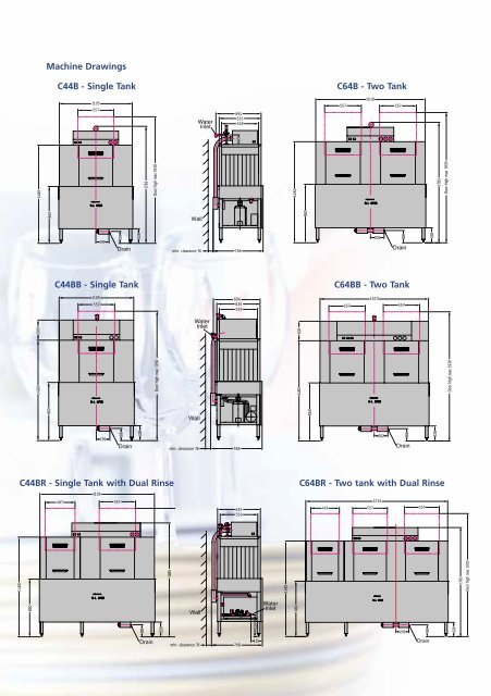 Rack Conveyor Dishwashing Machine The C-Line Series - Arafura ...