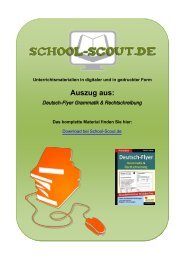 Deutsch-Flyer Grammatik & Rechtschreibung - Grundschule bei ...