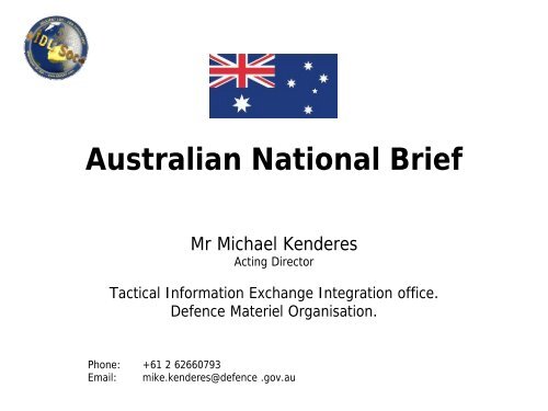 Australian National Brief - IDLSoc