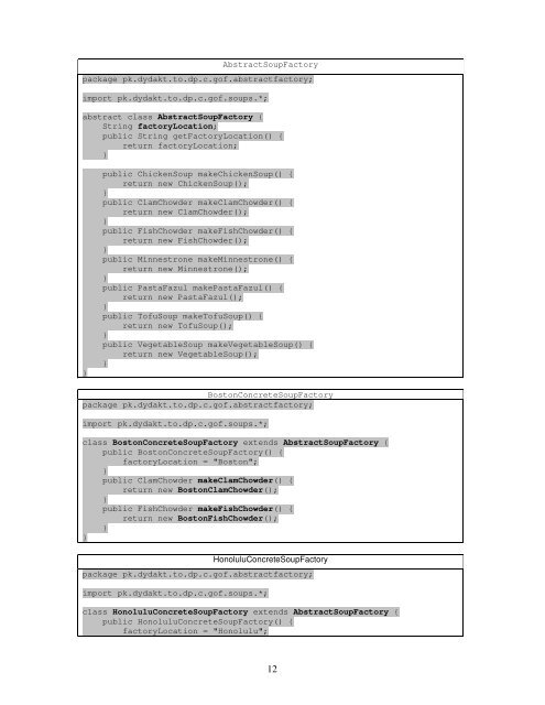 Podsumowanie wzorców projektowych GoF