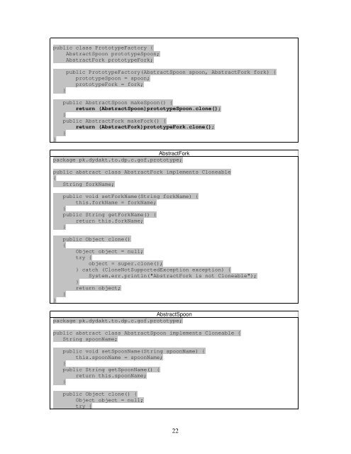 Podsumowanie wzorców projektowych GoF