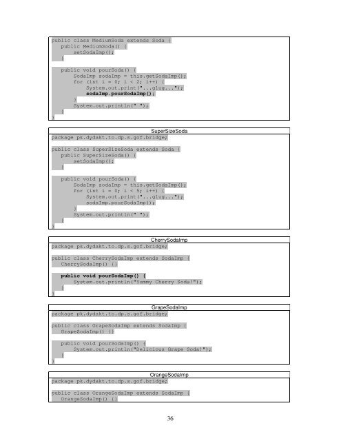 Podsumowanie wzorców projektowych GoF