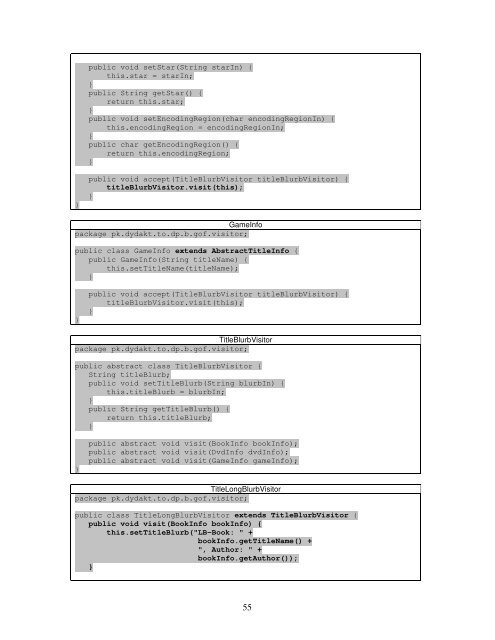 Podsumowanie wzorców projektowych GoF