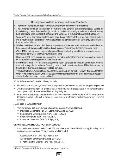 Tracking Financial Performance Standards of ... - Sa-Dhan