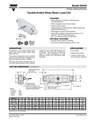 Model 65040 Double-Ended Shear Beam Load Cell