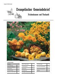 Erntedank 2010 - Evangelische Kirchengemeinde Frickenhausen