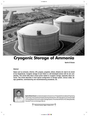 Cryogenic storage of Ammonia.pmd - Uhde India Limited