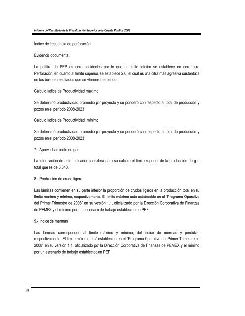 Informe del Resultado de la Fiscalización Superior de la Cuenta ...